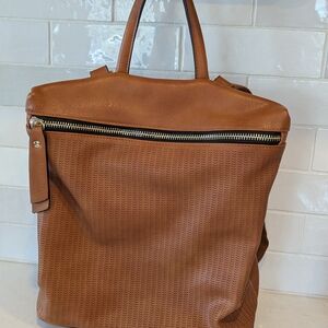 Brown Leather Backpack